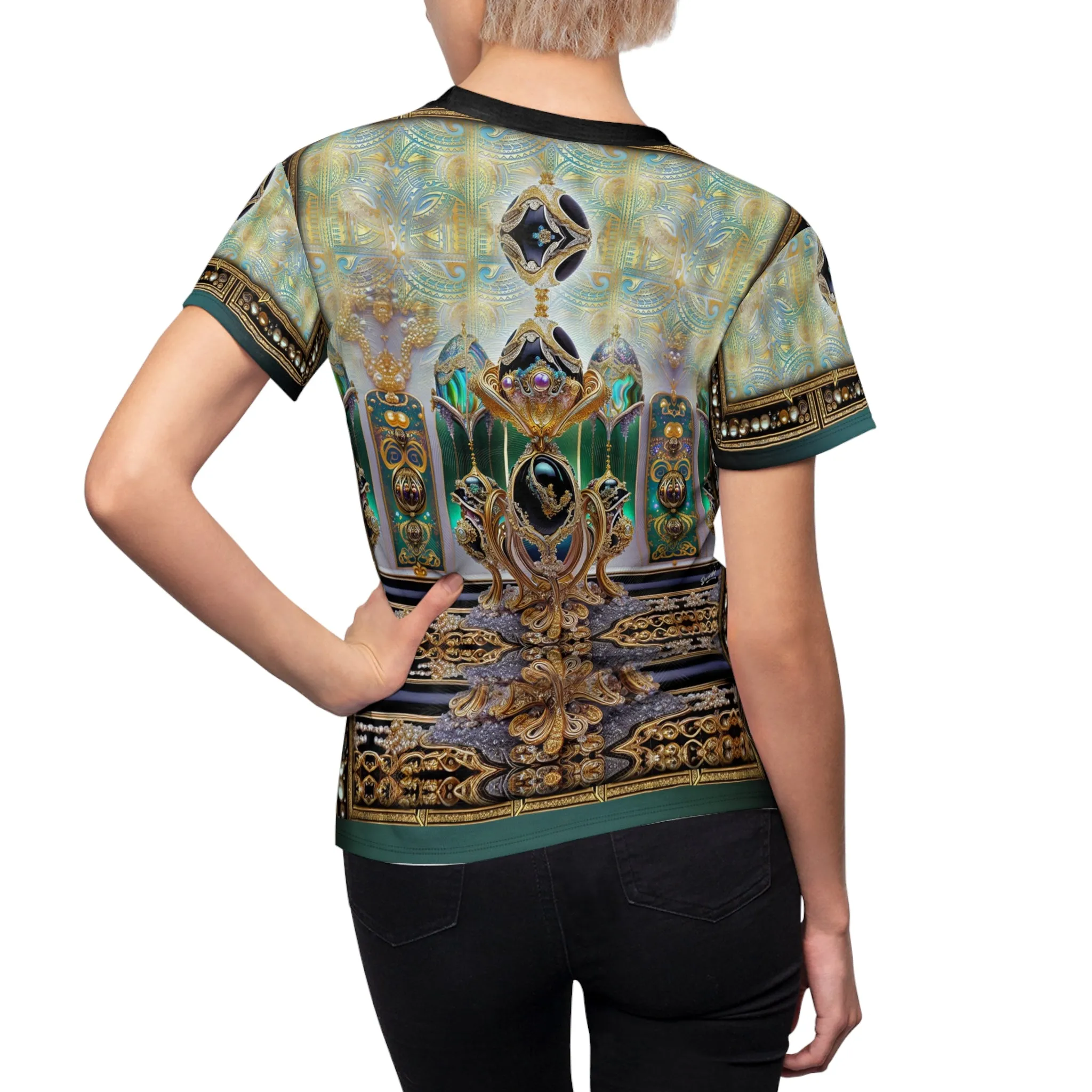 Precious Emerald T-Shirt Unisex All Over Print Tee Gemstone Unisex T-Shirt | D20216