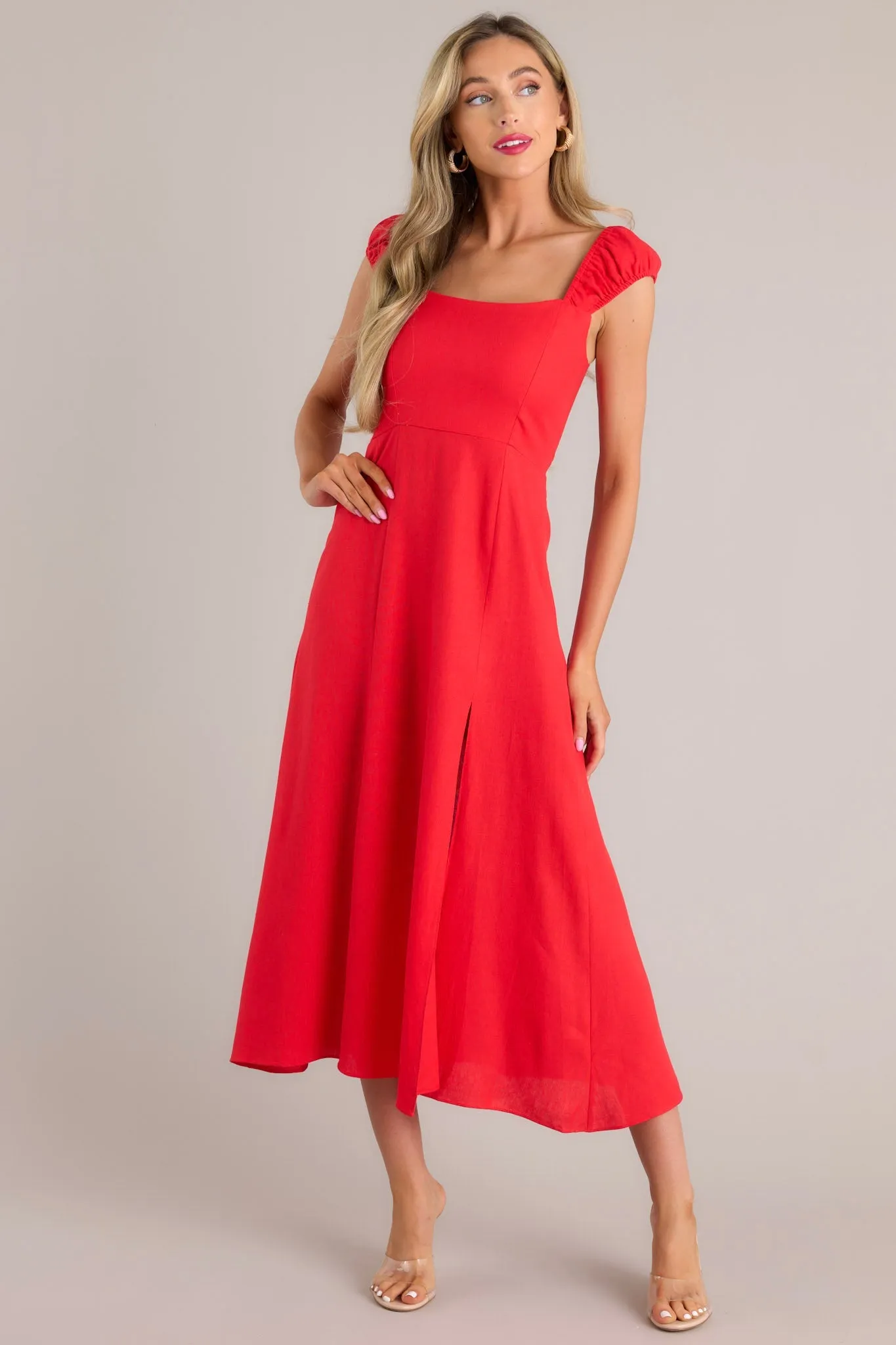 Radiant Reverie Red Midi Dress (RESTOCK MARCH)