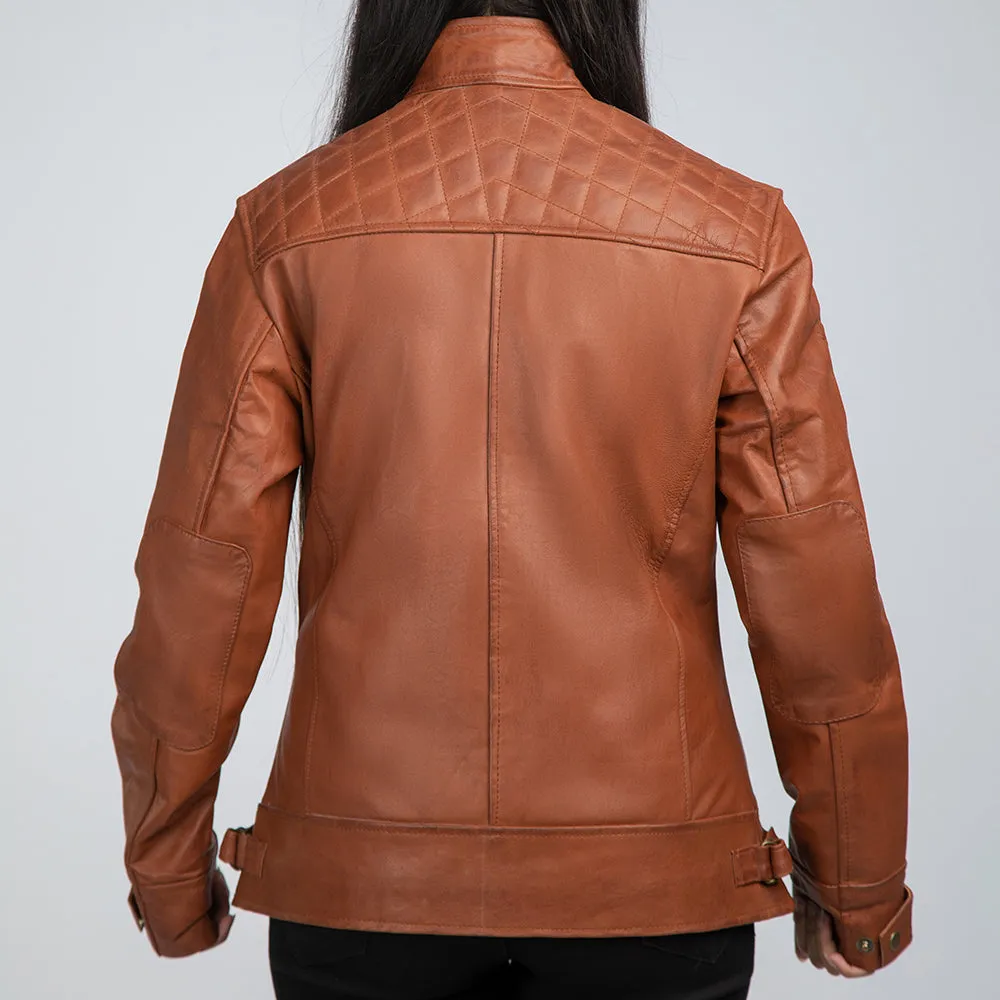 Rebekah Brown Leather Biker Jacket