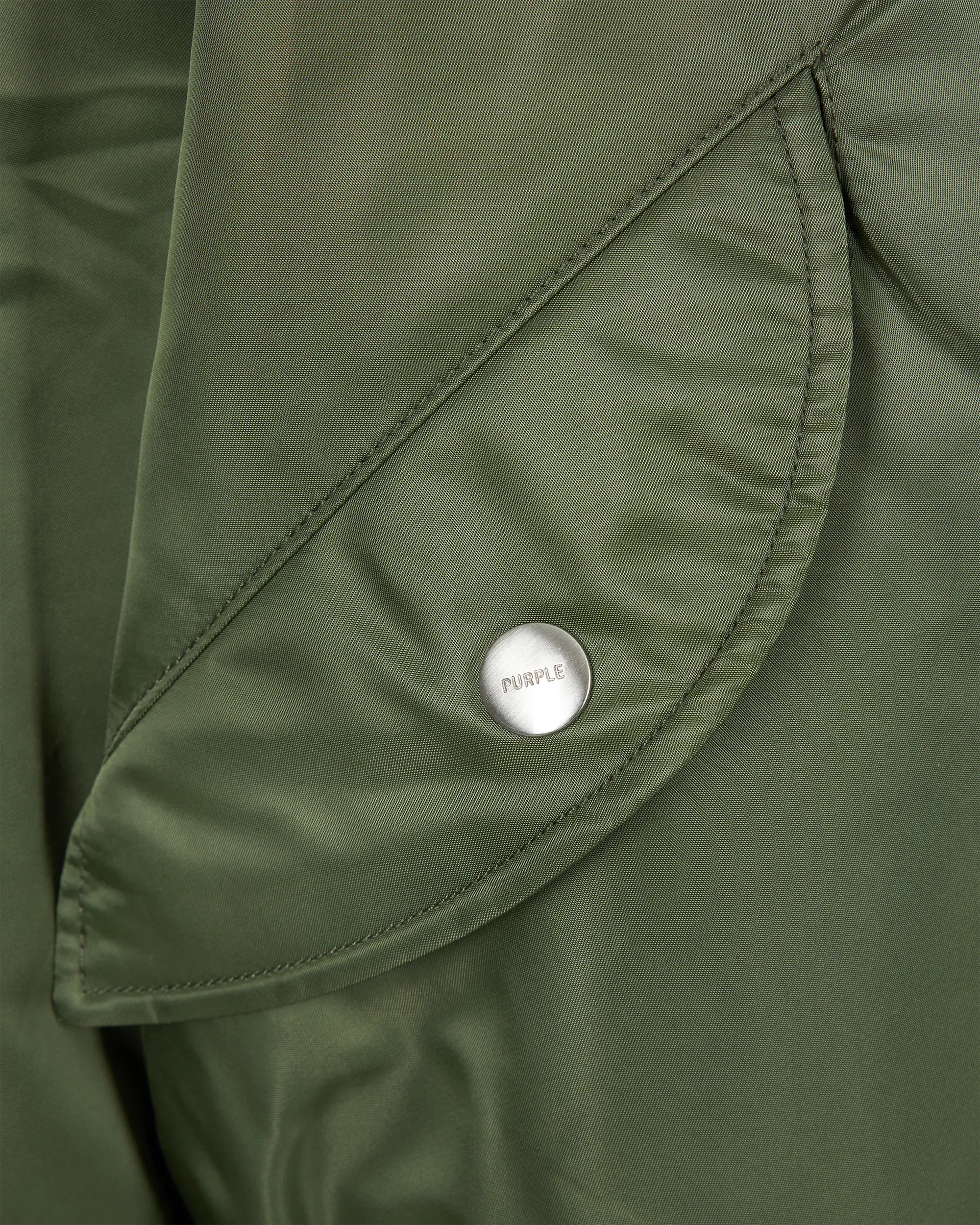 Satin Zip Front Bomber