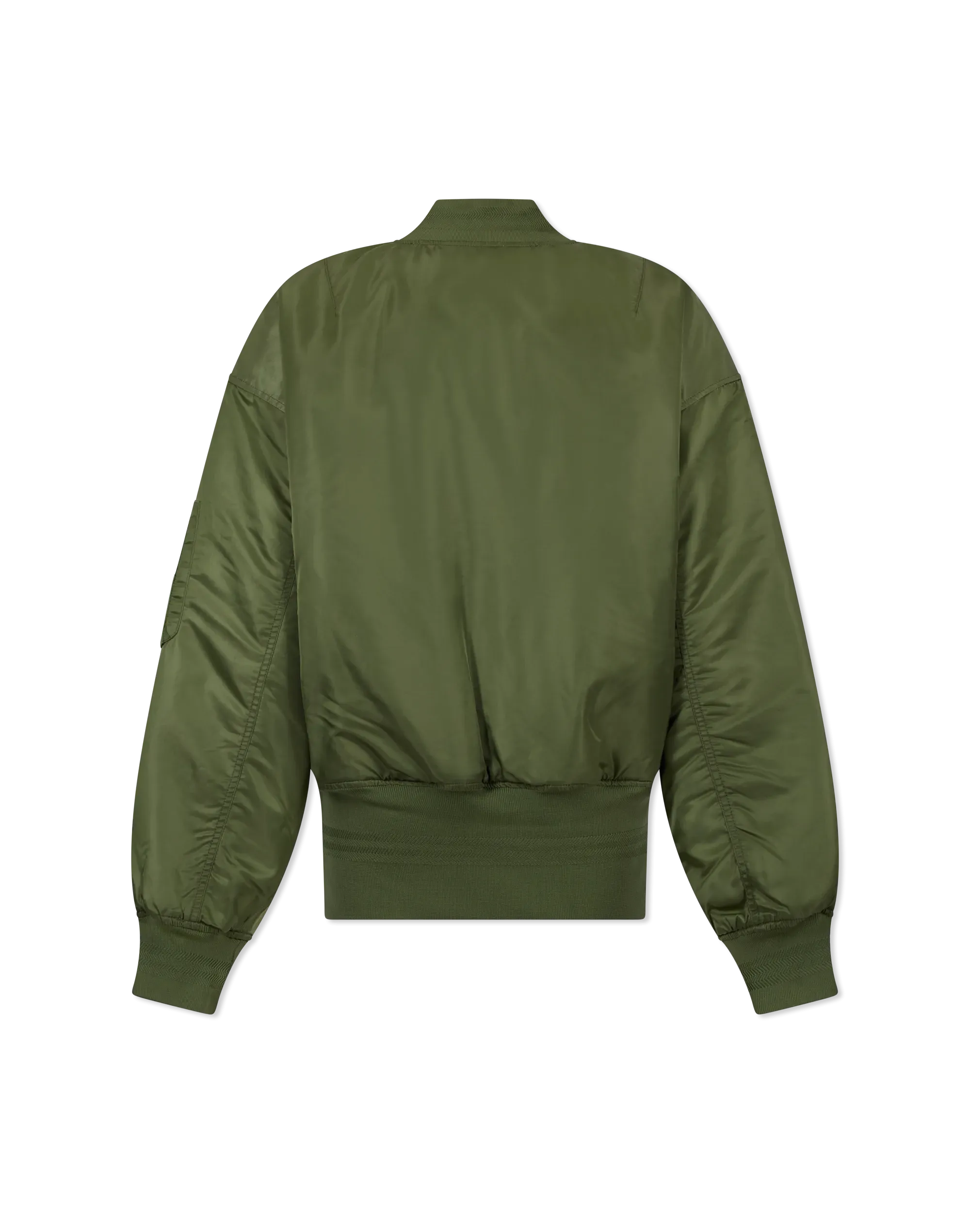 Satin Zip Front Bomber