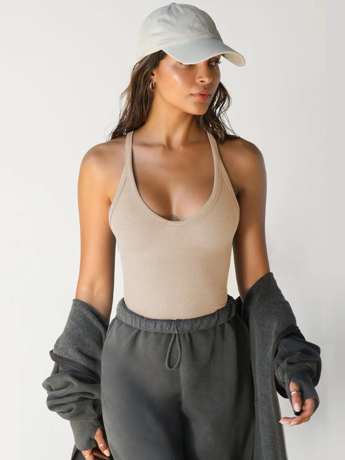 Shoreline Boutique Wide Strap Scoop Neck Tank