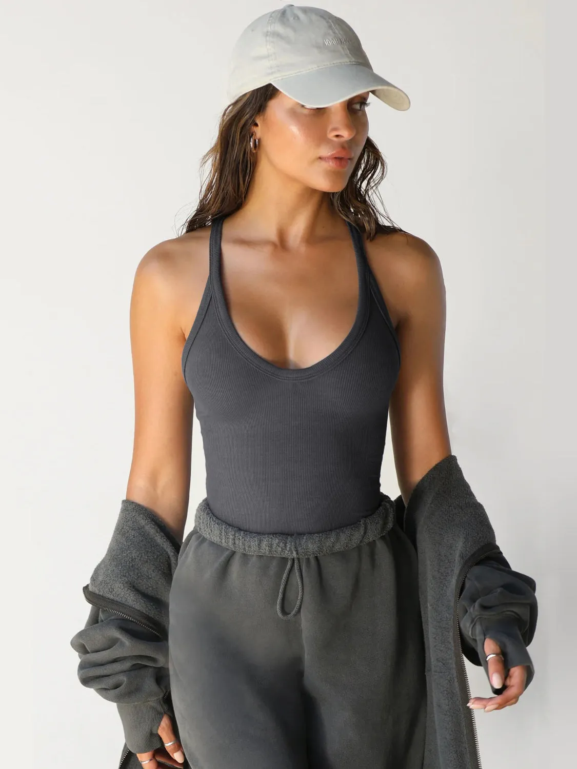 Shoreline Boutique Wide Strap Scoop Neck Tank
