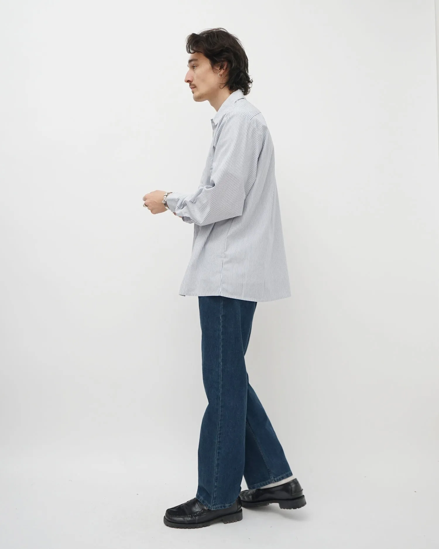 Stripe L/S Work Shirt