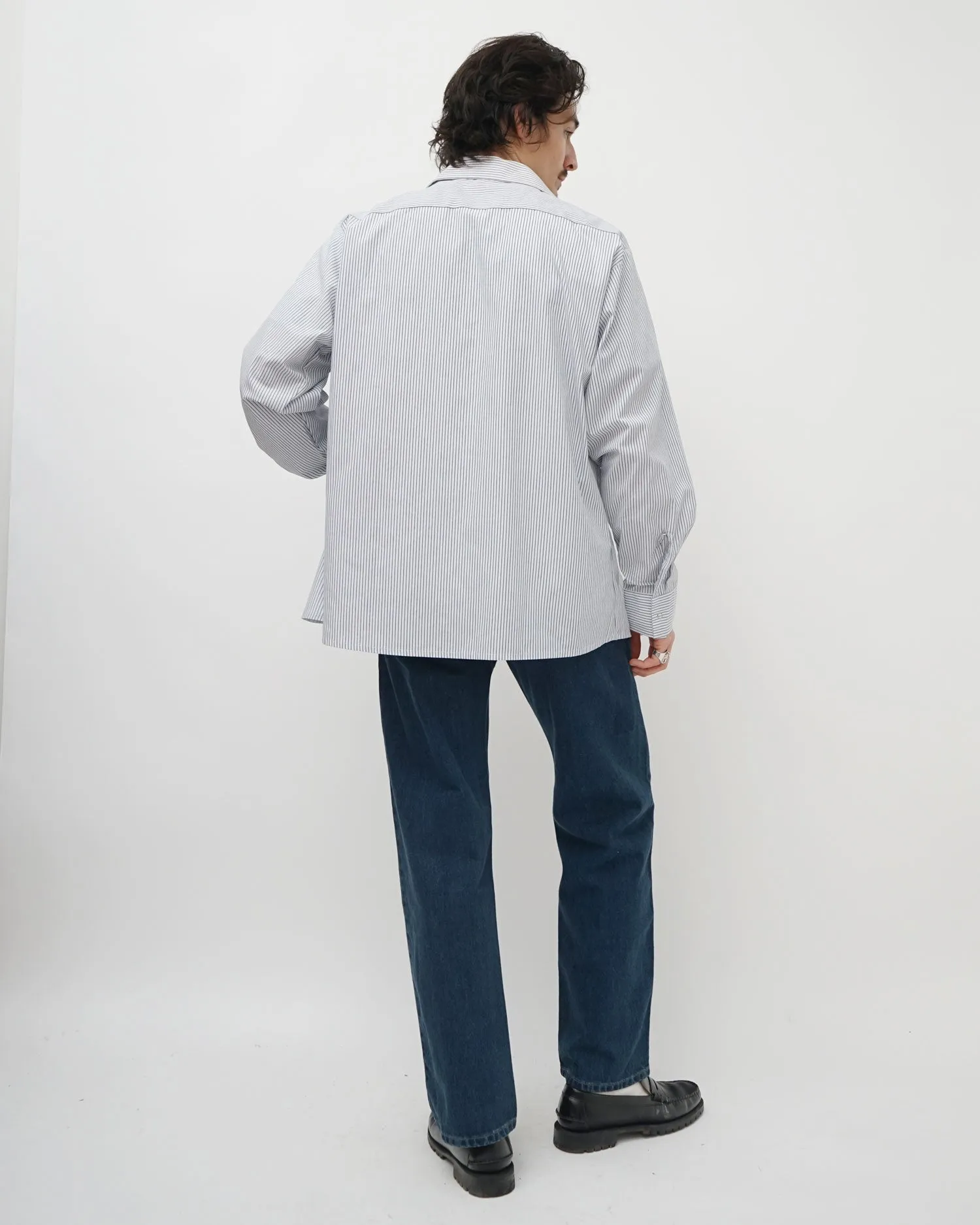 Stripe L/S Work Shirt