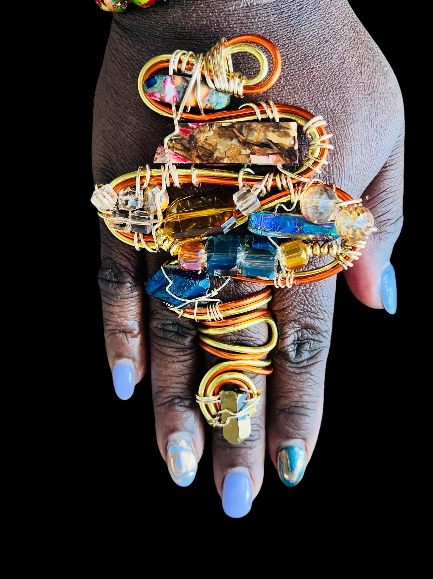 The Dragonfly Deco-style Ring