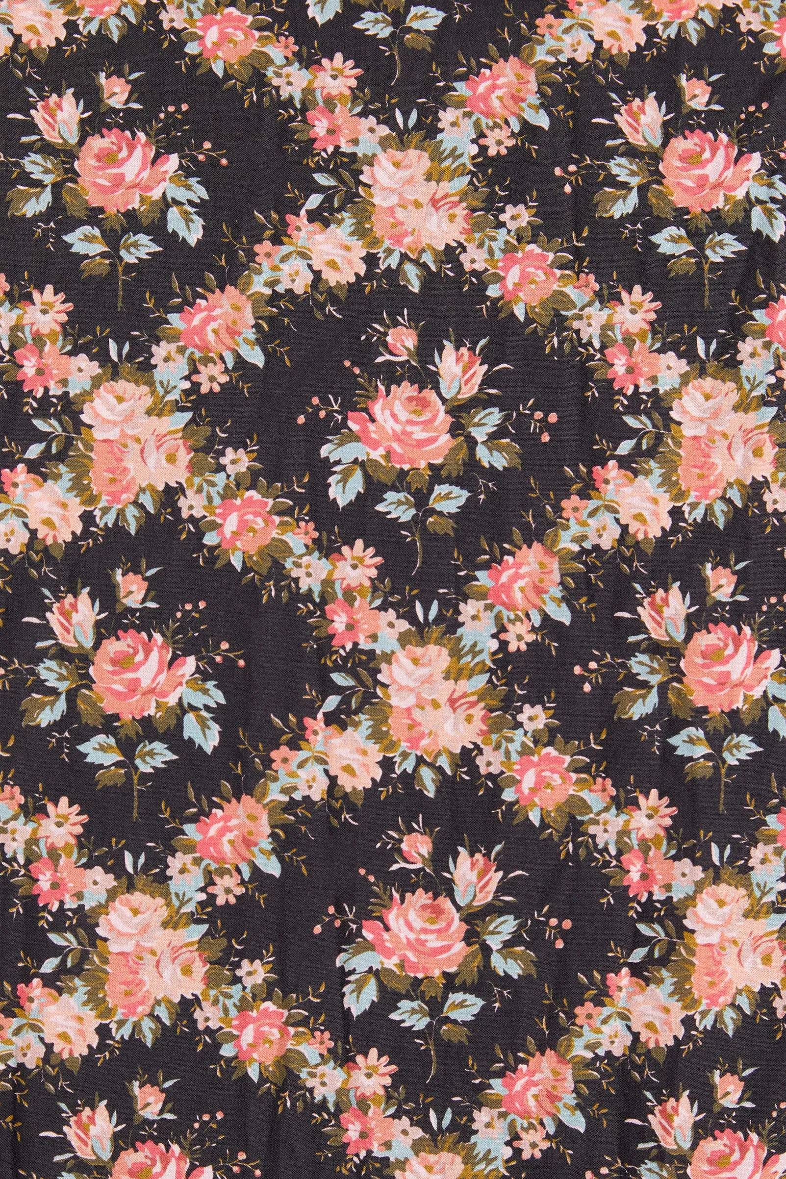 The Emma Dress | Night Rose Lattice