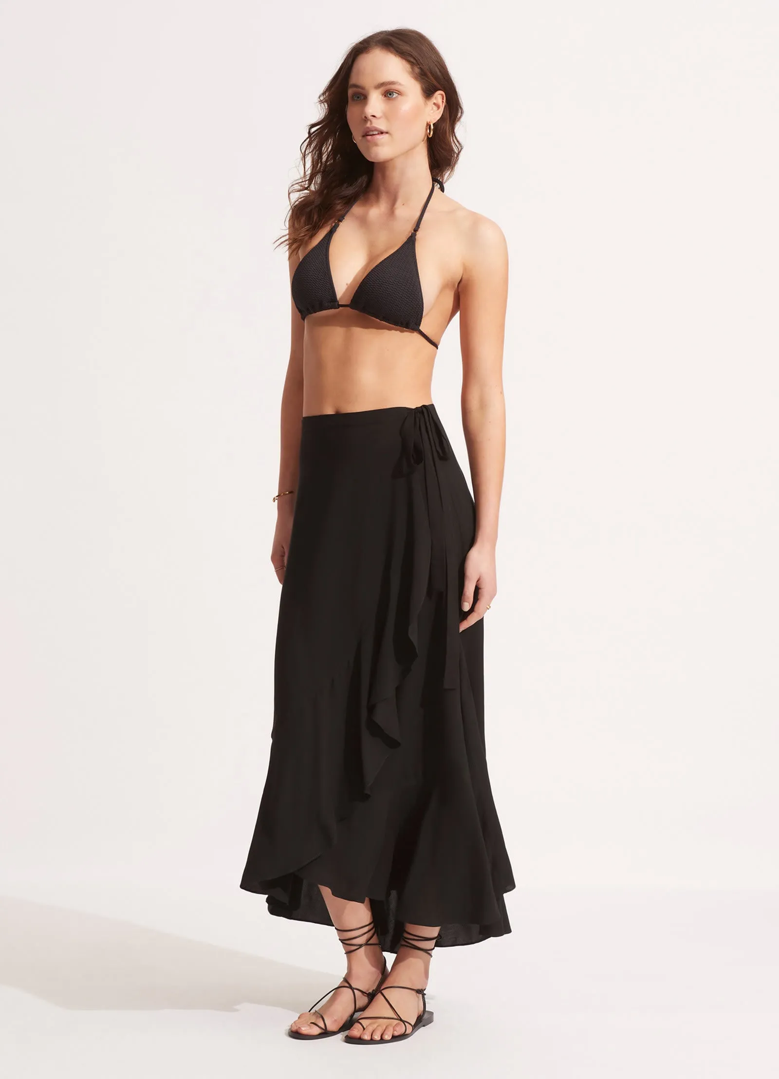 The Wrap Skirt - Black