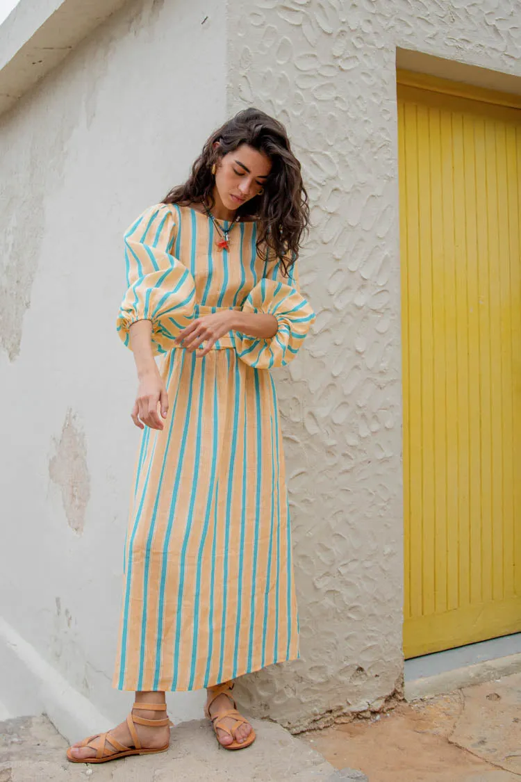 Tularosa Linen Midi Dress Spritz