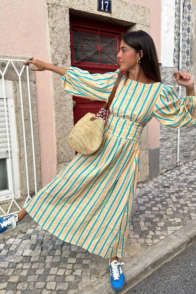 Tularosa Linen Midi Dress Spritz