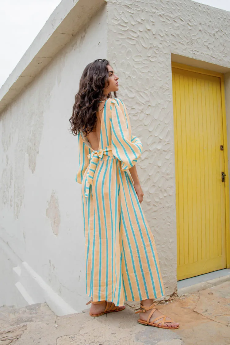 Tularosa Linen Midi Dress Spritz