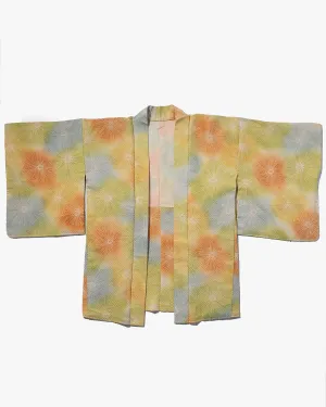 Vintage Haori Jacket, Full Shibori, Multi-Color Gradient