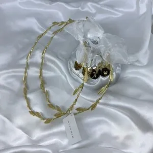 Wedding Crowns (Stefana) -  Gold Grecian Olive Leaf