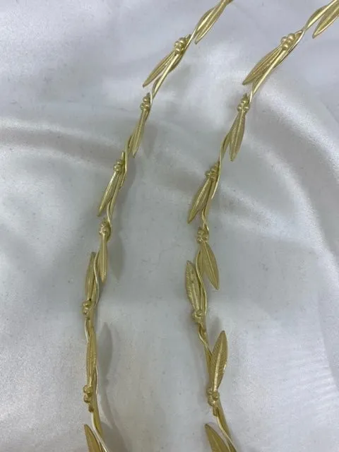 Wedding Crowns (Stefana) -  Gold Grecian Olive Leaf