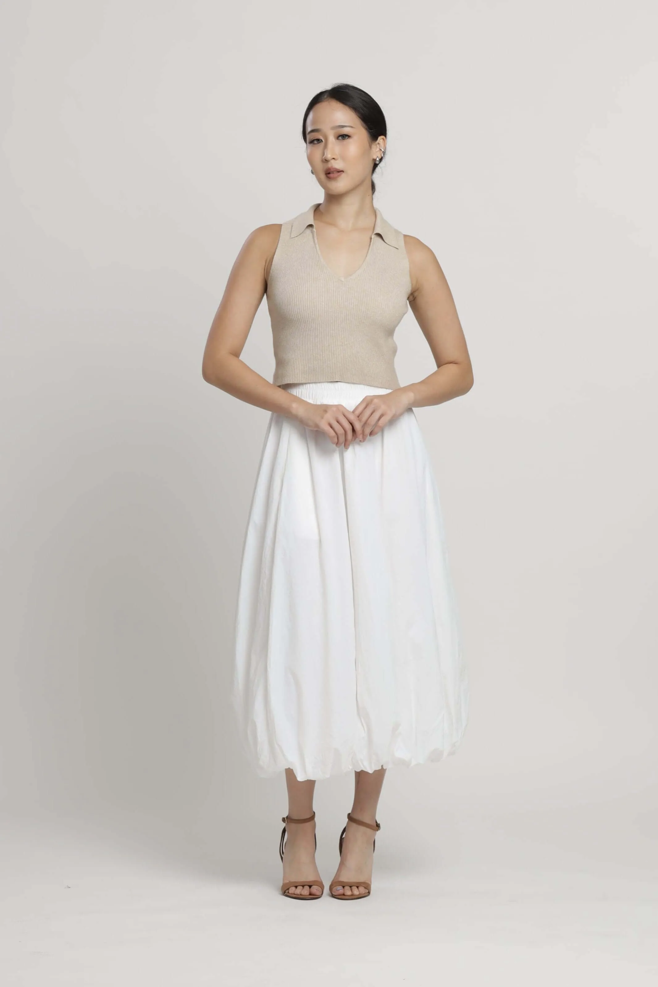 White Balloon Skirt
