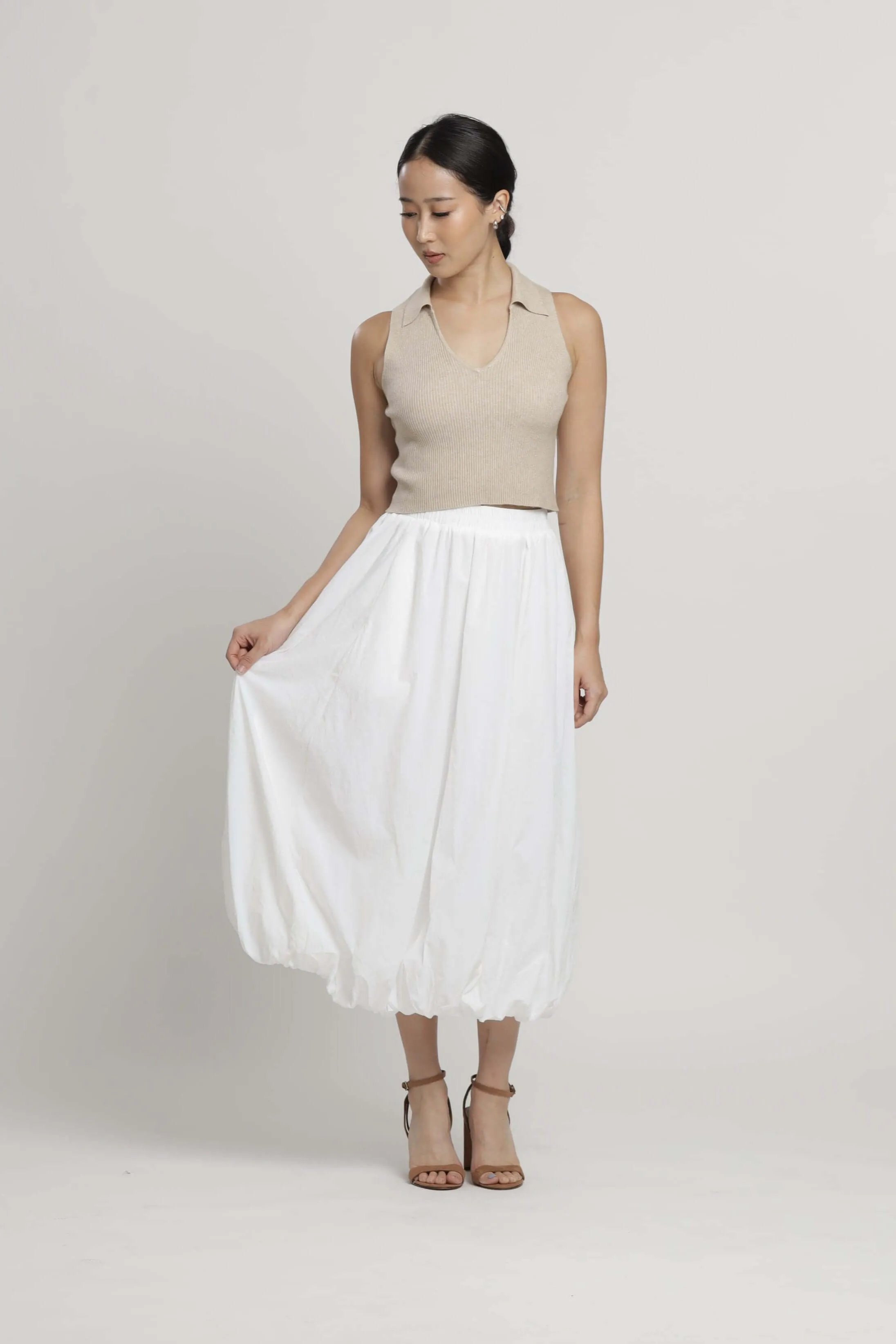 White Balloon Skirt