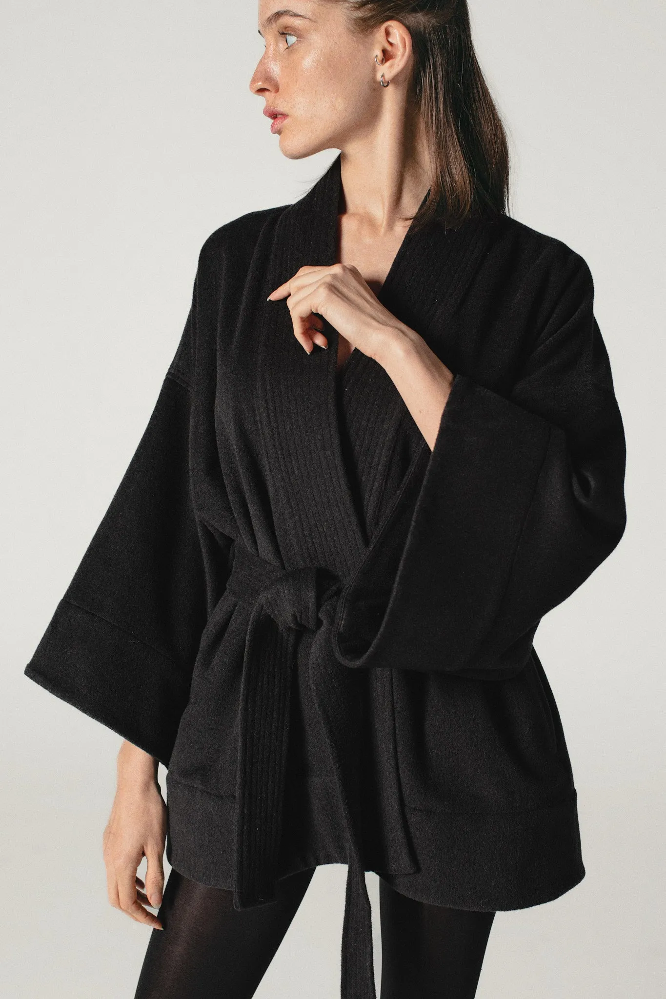 Wool & Cashmere Kimono Jacket