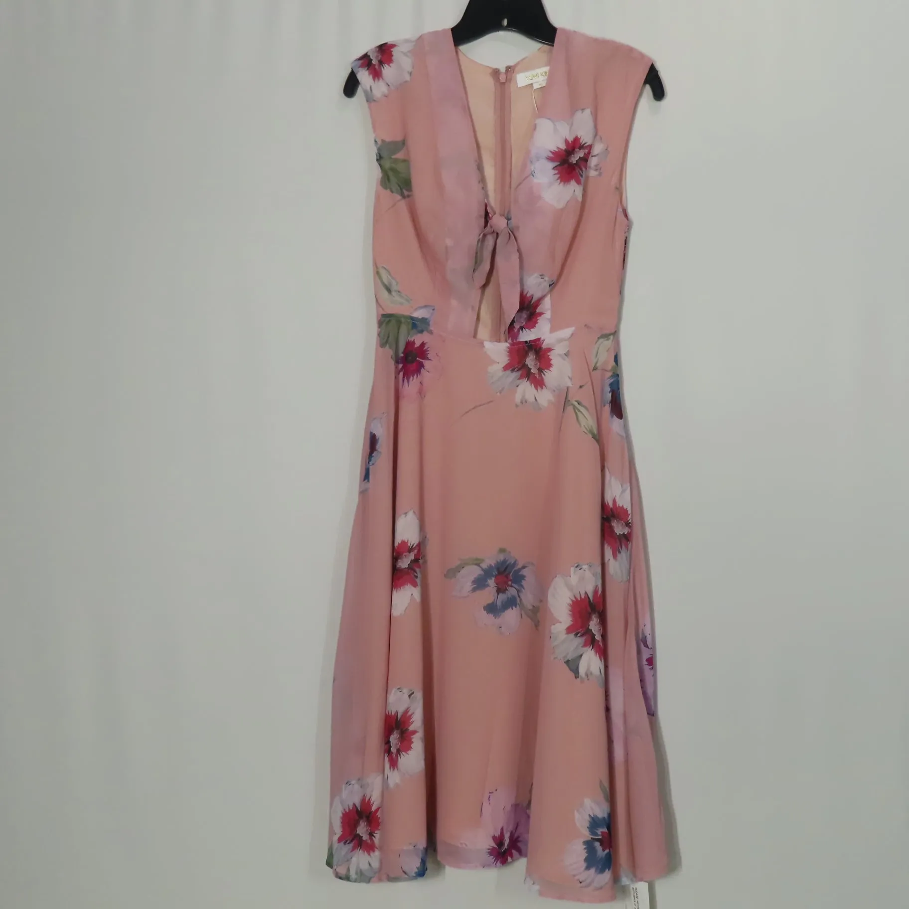Yumi Kim Reminisce Midi Dress Forget Me Not Flush Keyhole Cut-Out Front Size X-Small